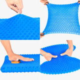 Extra Large Gel Seat Cushion, Tailbone Pillow Seat Cushion Thick Big Breathable Honeycomb Design Absorbs Pressure Cooling Seat Cushion with Non-Slip Cover for Office Chair Wheelchair Car Gel Cushion